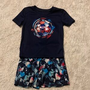 Under Armour Kids Navy and Multicolor Matching Set